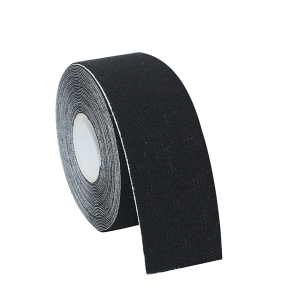 Kinesiology Tape, Pain Management Technology, Sweat & Water-Resistant Athletic Tape, Compression Support for Joints & Muscles, 1Roll, Multicolor for Elbow Back Shoulder Neck Knee(Black,196x1")