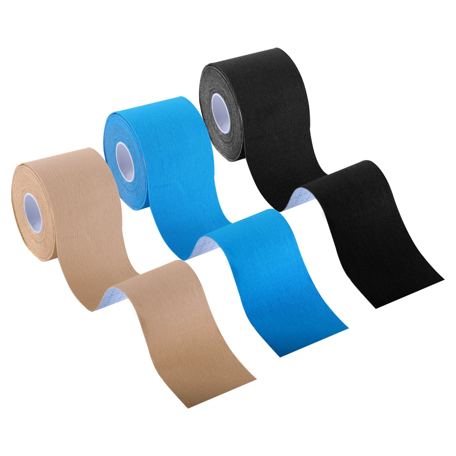 Kinesiology Tapes (3 Pack), Physio Tape Knee Tape Muscle Tape for Exercise, Sports & Injury