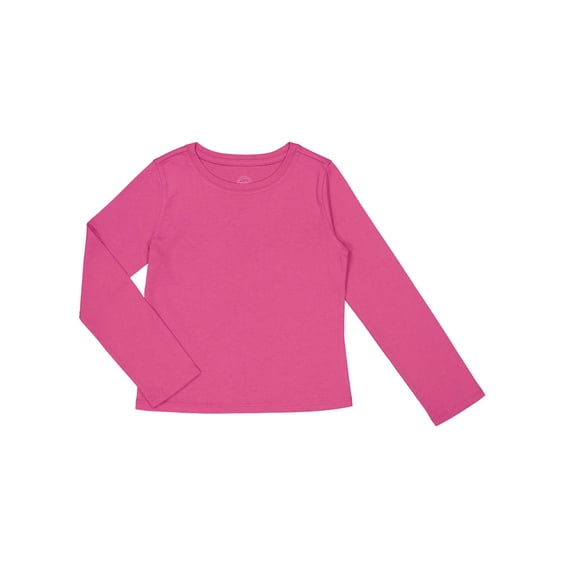Kinet Girls Long Sleeve Kid Tough T-Shirt, Sizes 4-18 & Plus
