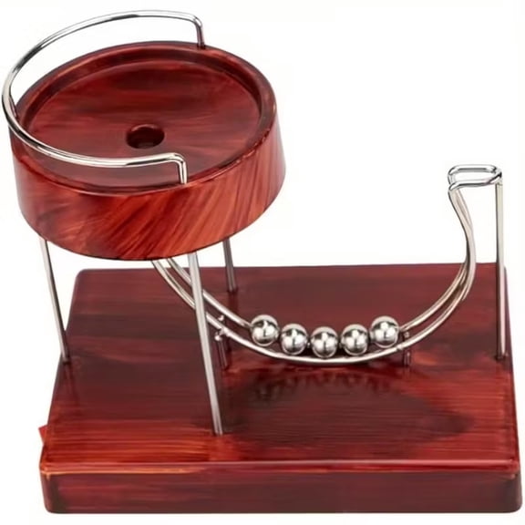 Kinetic Art Perpetual Motion Machine Rolling Ball Equilibrium Model Desk Decor Science Physics Gift for Home Office Stress Relief