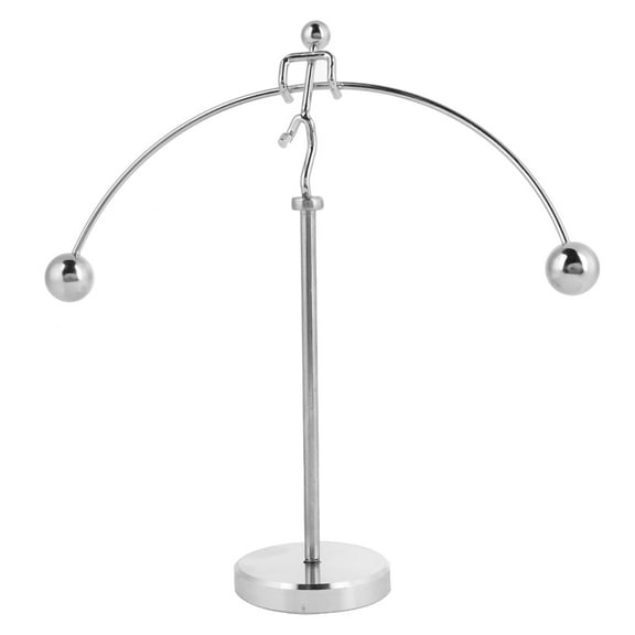Kinetic Art Physics Weightlifter, Stainless Steel Swinging Balance Toy For Perpetual Motion Relief, Decompressive Desk Decor, Educational Toy Showing Conservation Laws And Center