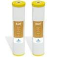 thumbnail image 1 of Kinetic Degradation Fluxion Replacement Filter ? KDF Catalytic Carbon Large Capacity Water Filter ? Whole House Heavy Metal Filtration ? 4.5? x 20? inch ? 2 Pack, 1 of 7
