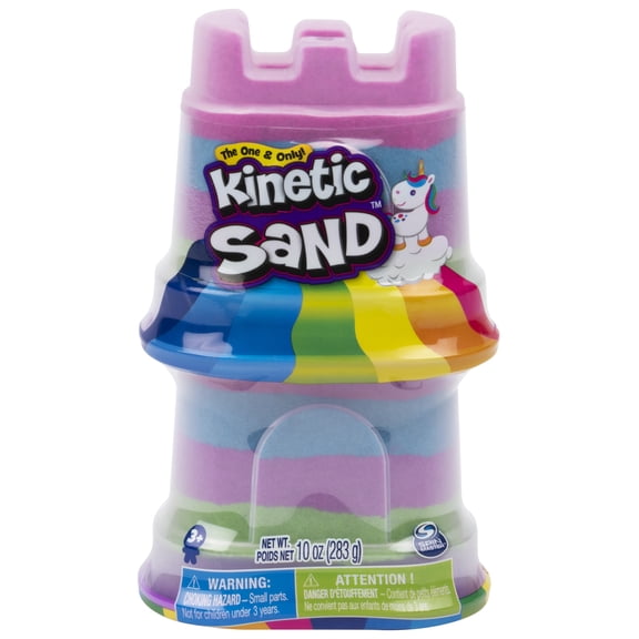 Kinetic Sand, 2-Pack Rainbow Unicorn 5oz Multicolor Containers, for kids ages 3 and up