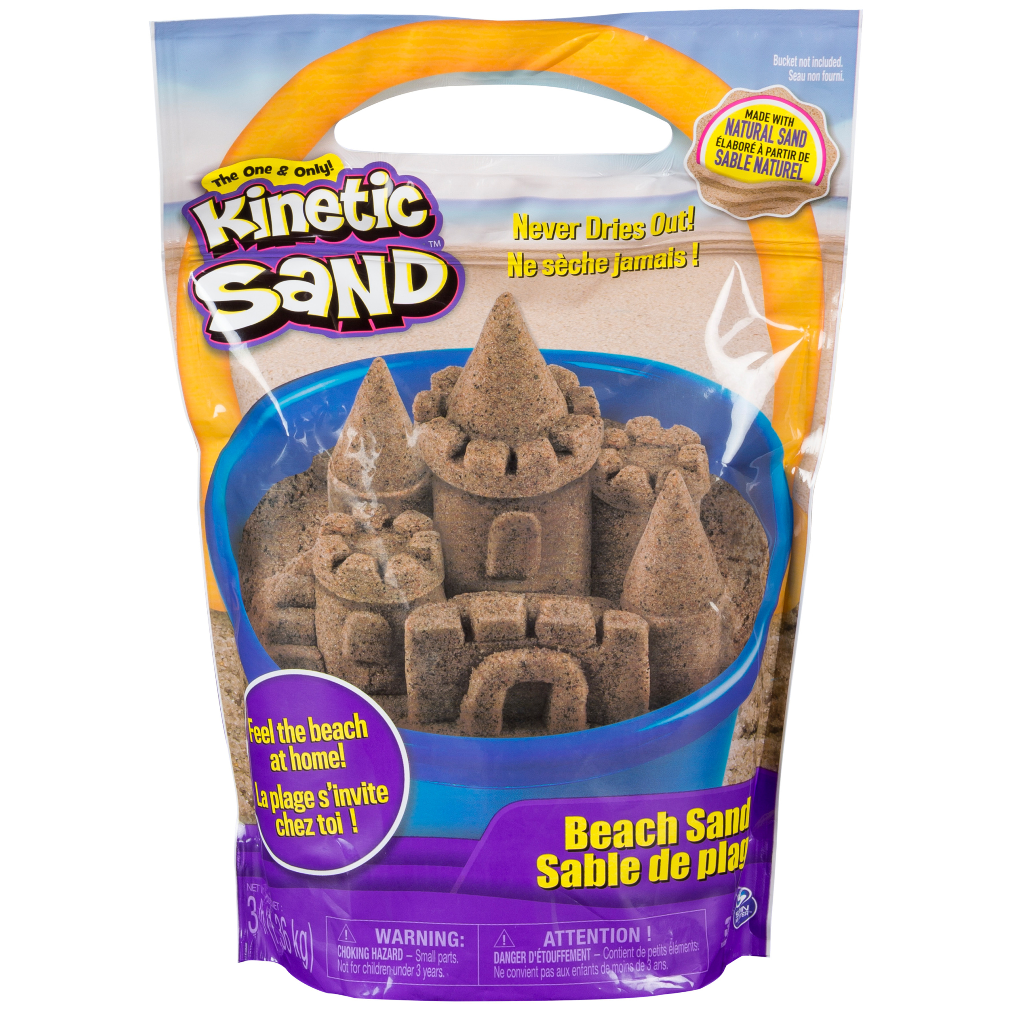 Kinetic Sand, 3lbs Beach Sand for Ages 3 and Up - image 1 of 8