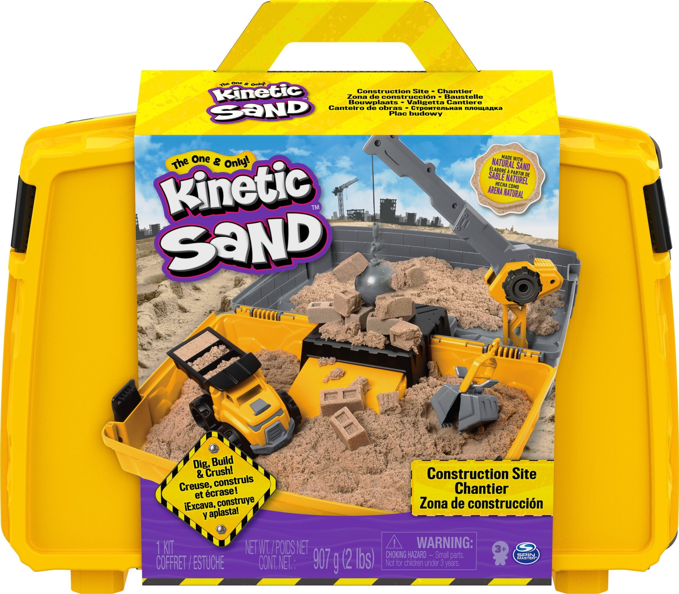Kinetic Sand Construction Site Folding Sandbox Playset