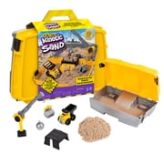 Kinetic Sand, Construction Site Folding Sandbox with Toy Truck and 2lbs of Play Sand, Sensory Toys for Kids Ages 3 and up