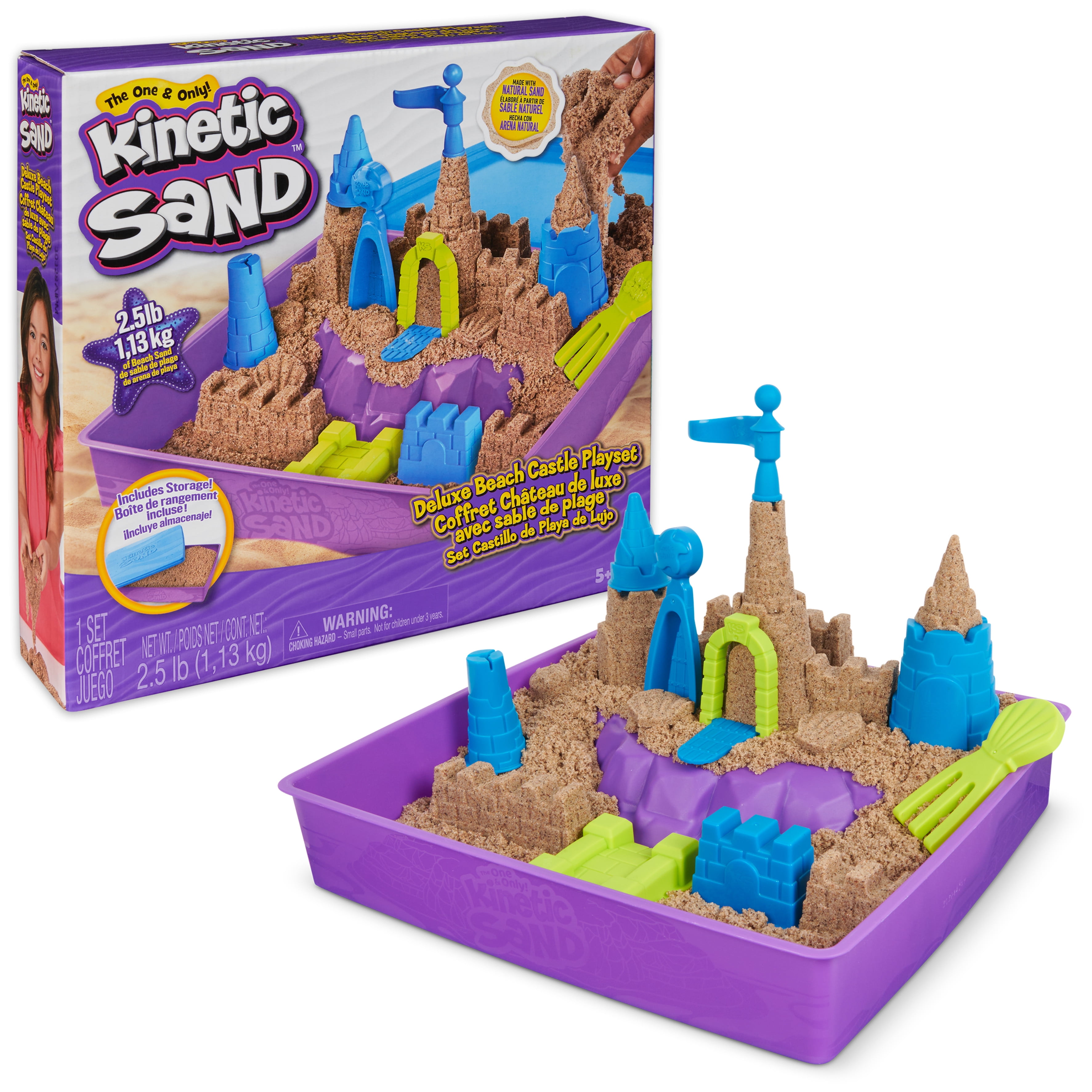 Kinetic Sand - Sandisfying Set - Play set - 907 g - Avec les 10