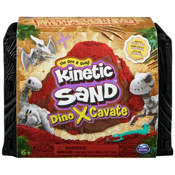 Kinetic Sand, Dino XCavate, Made with Natural Sand, Play Sand for Kids