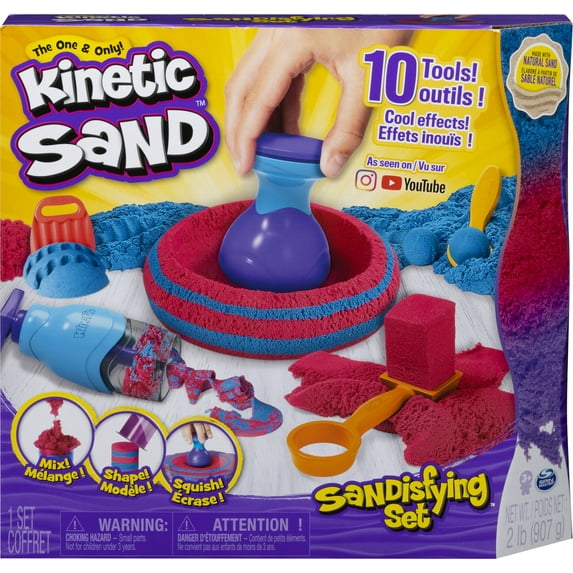 Kinetic Sand Durable Kids Sand Toys, Sand Multicolor, 21 lb, 10 pcs