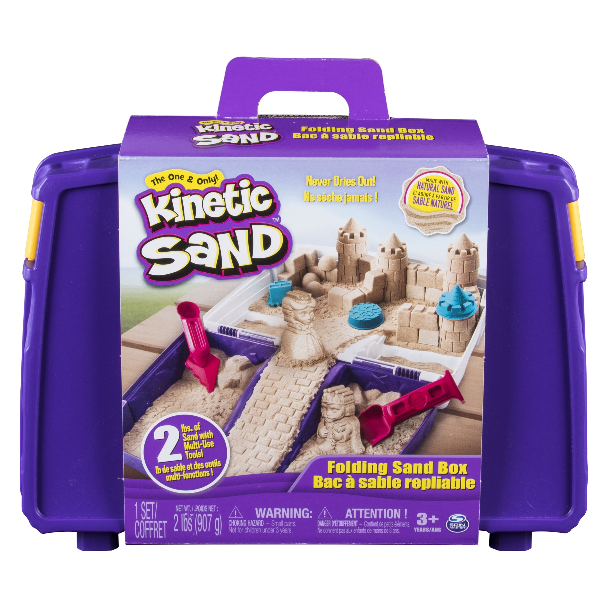 Kinetic Sand 2lb Sandbox Play Set for Preschool Classrooms - Walmart ...