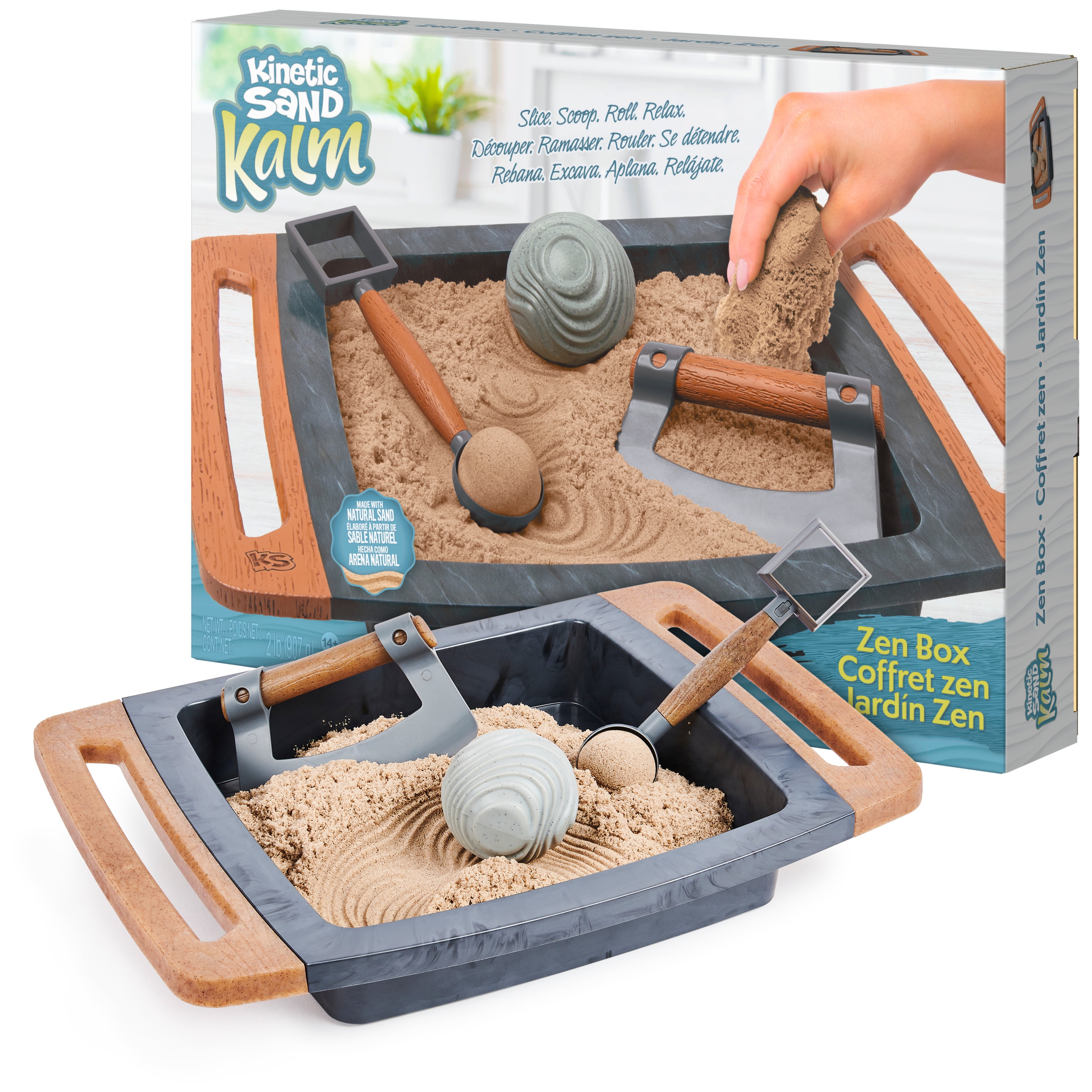 CoolSand Portable Inflatable Sand Box, Moldable Play Sand Tray