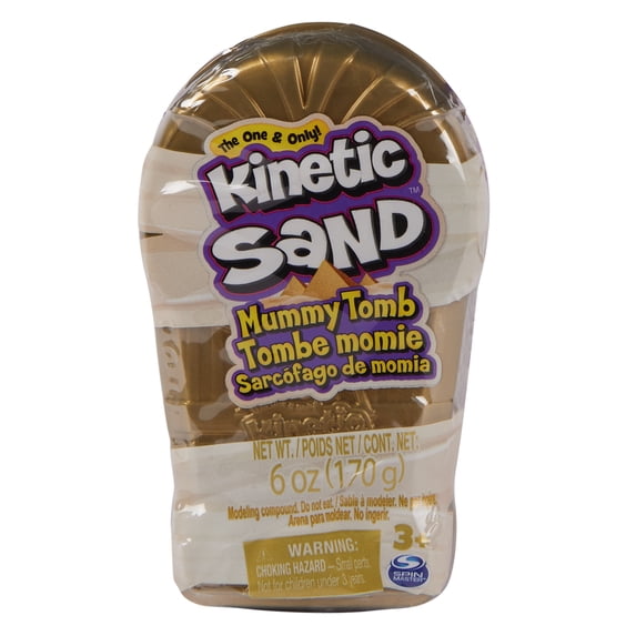 Kinetic Sand, Mummy Tomb with 6oz Brown Play Sand