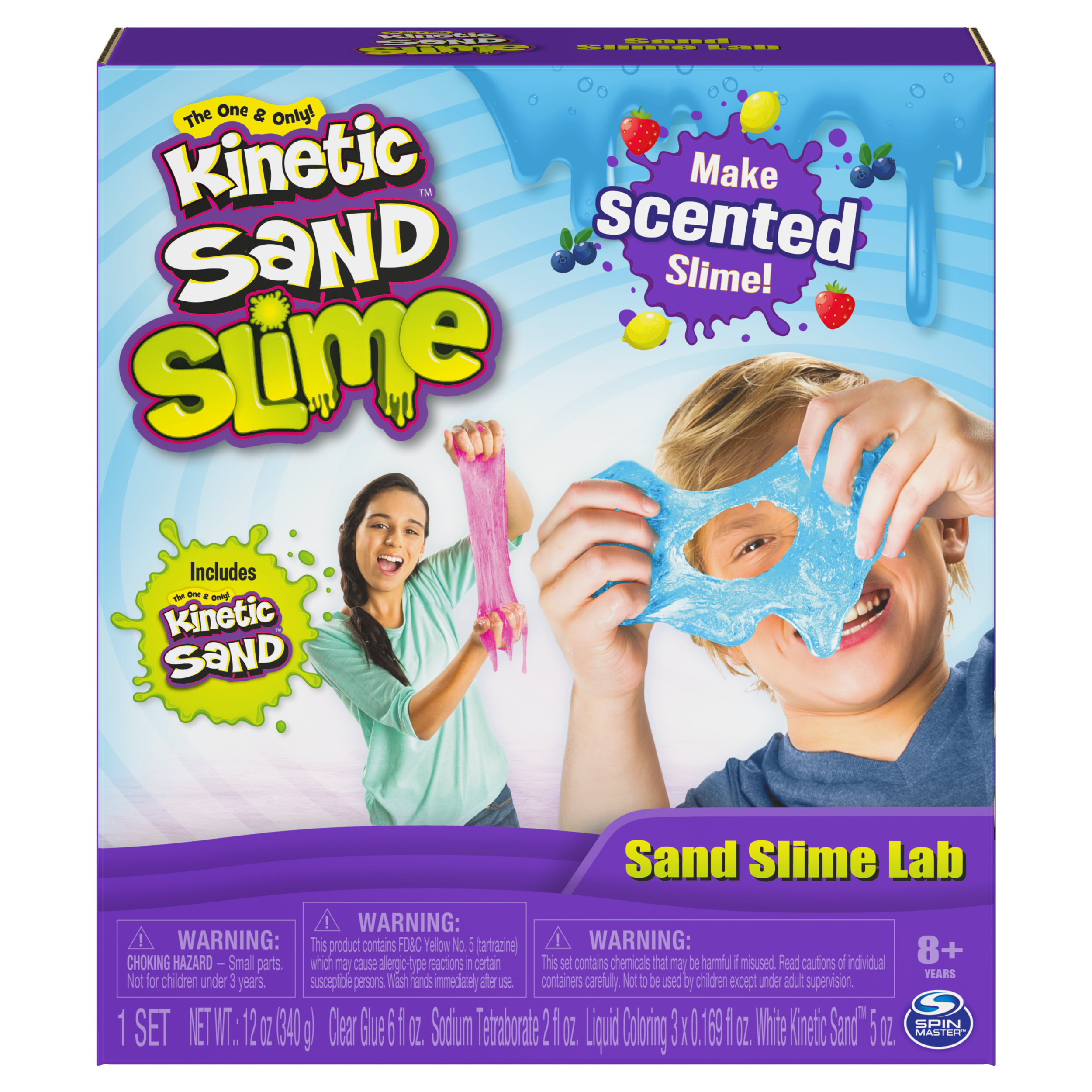 Kinetic Sand, Sand Slime Lab with Scents, All-in-One Slime Activity Kit, for Kids Aged 8 and up (Edition May Vary) - image 1 of 8