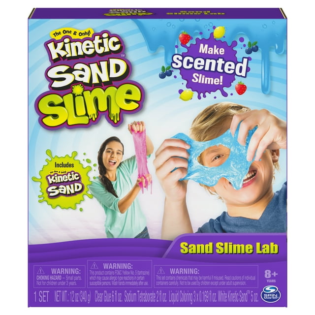 Kinetic Sand, Sand Slime Lab with Scents, All-in-One Slime Activity Kit, for Kids Aged 8 and up (Edition May Vary)