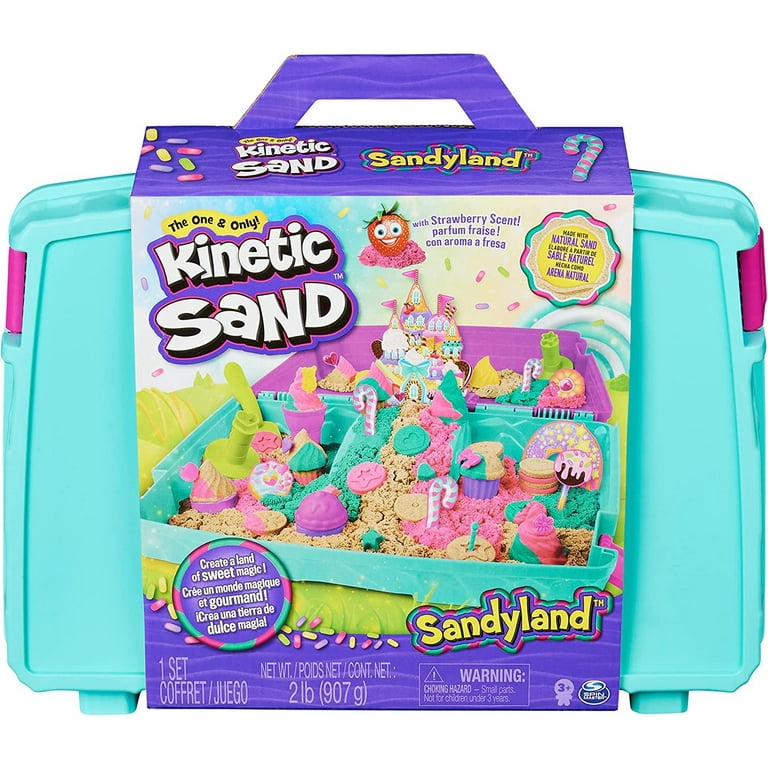 Kinetic Sand 1 Kg Pack Colors Blue Purple Green Pink Orange Beach Yellow  For Kids