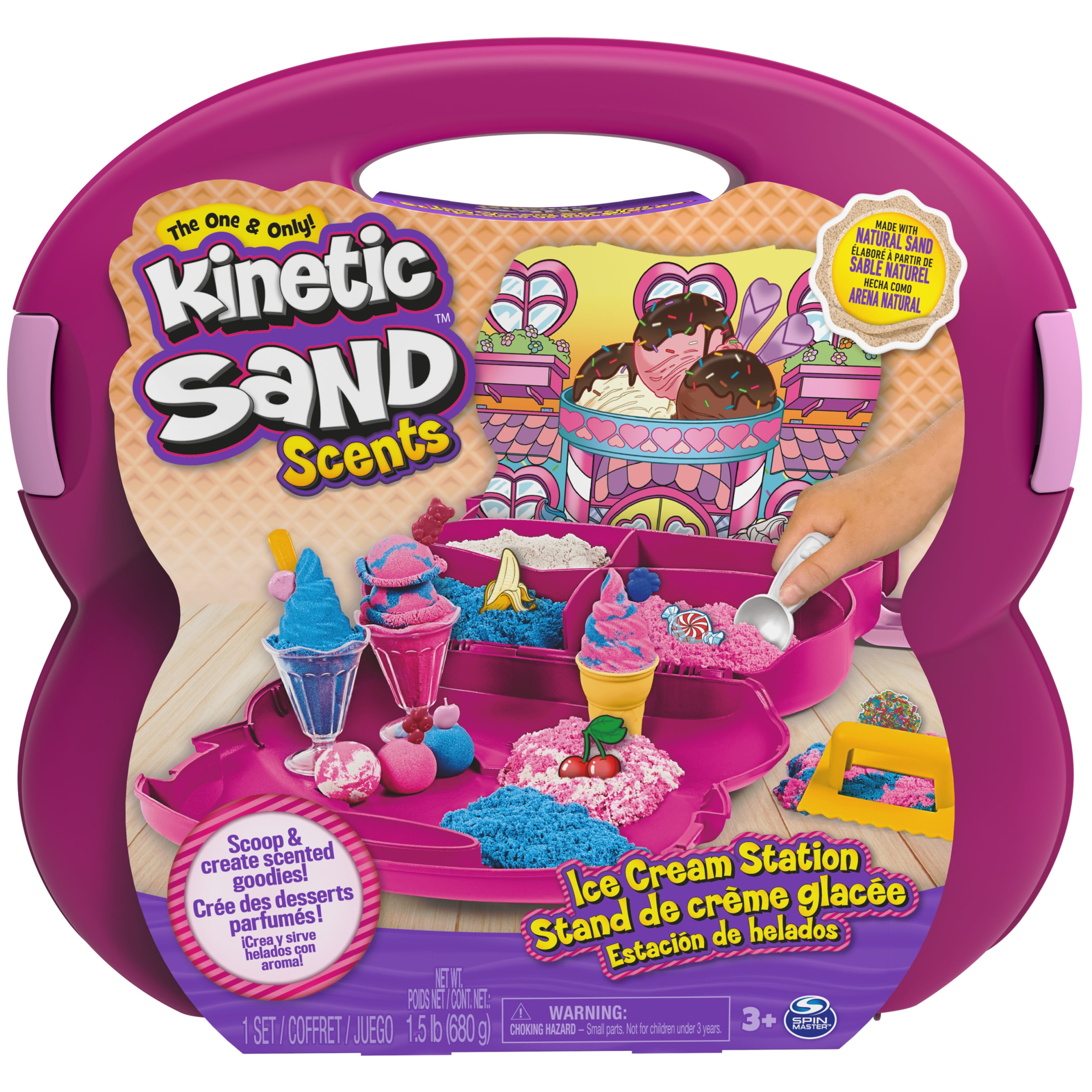 Kinetic Sand, Squish N' Create Sensory Toy Playset 