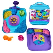 Kinetic Sand, SquishMotion Playset with 1lb Play Sand, Stamper & 5 Tools