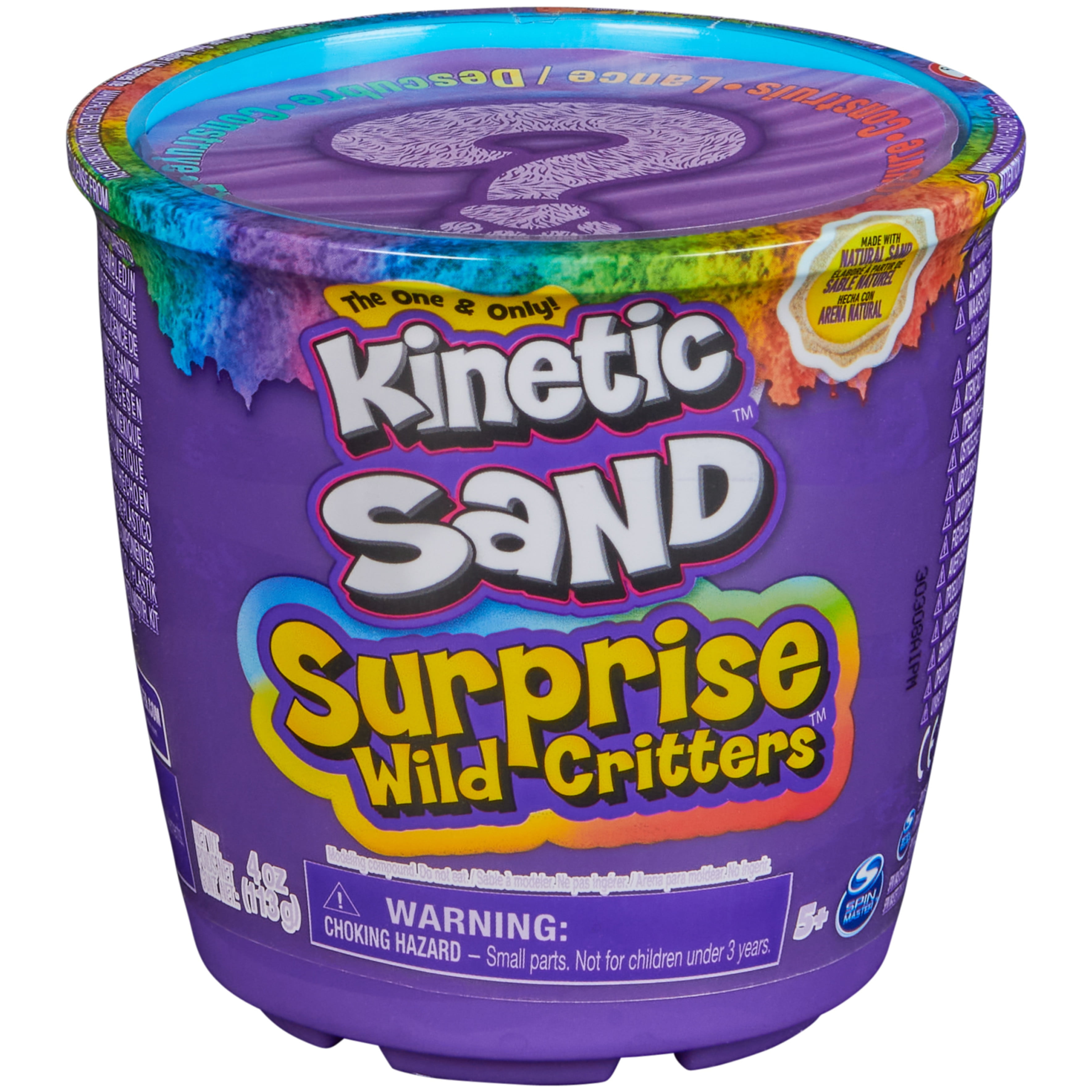  Kinetic Sand, 2.5lbs Blue Play Sand, Moldable Sensory Toys for  Kids, Resealable Bag, Ages 3+ : Toys & Games