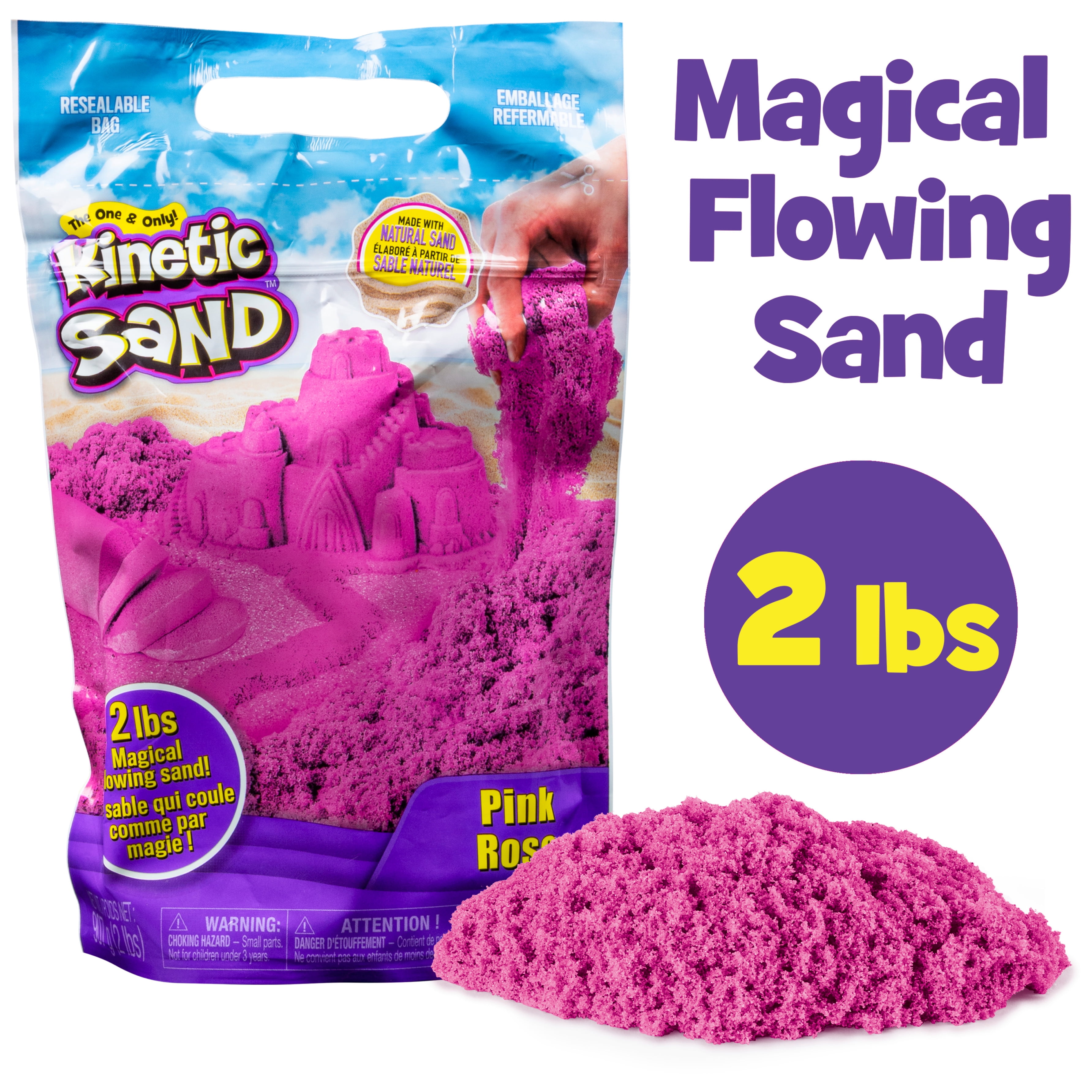 Kinetic Sand Bag Pink, 907 g - Magic Sand from Sweden for Clean, Creative  Indoor Sand Play, for Children Aged 3+ : : Toys & Games