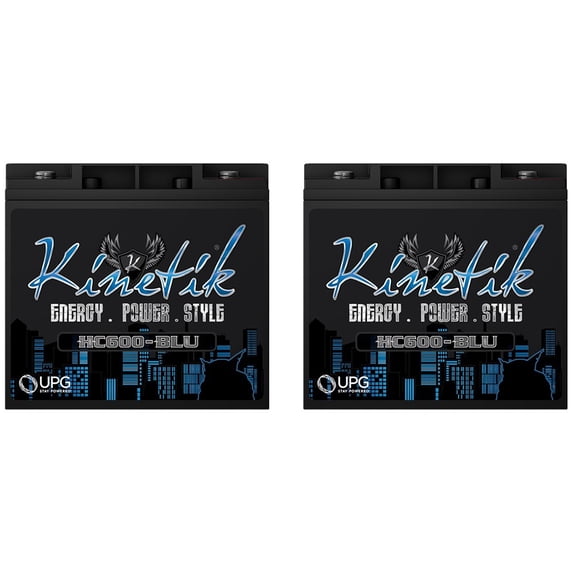 Kinetik (HC600-BLU) Black Power Cell Battery - 2 Pack