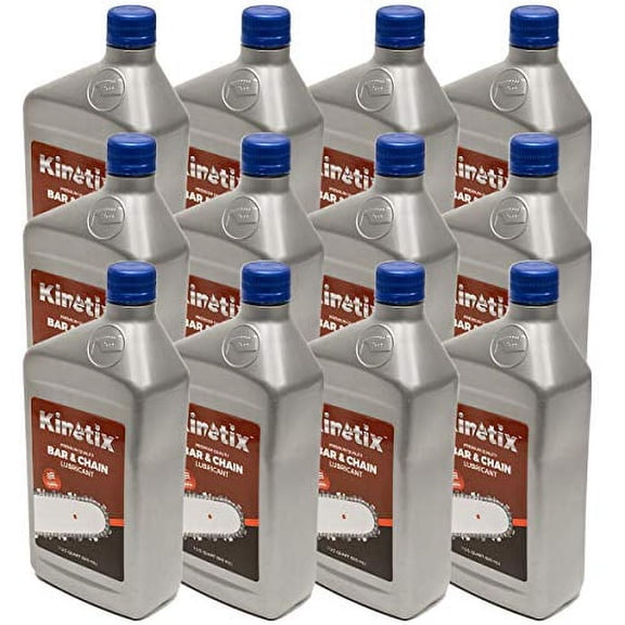 Kinetix 12PK Quart Chainsaw Bar & Chain Oil 80009 Compatible with Echo Stihl Husqvarna Poulan