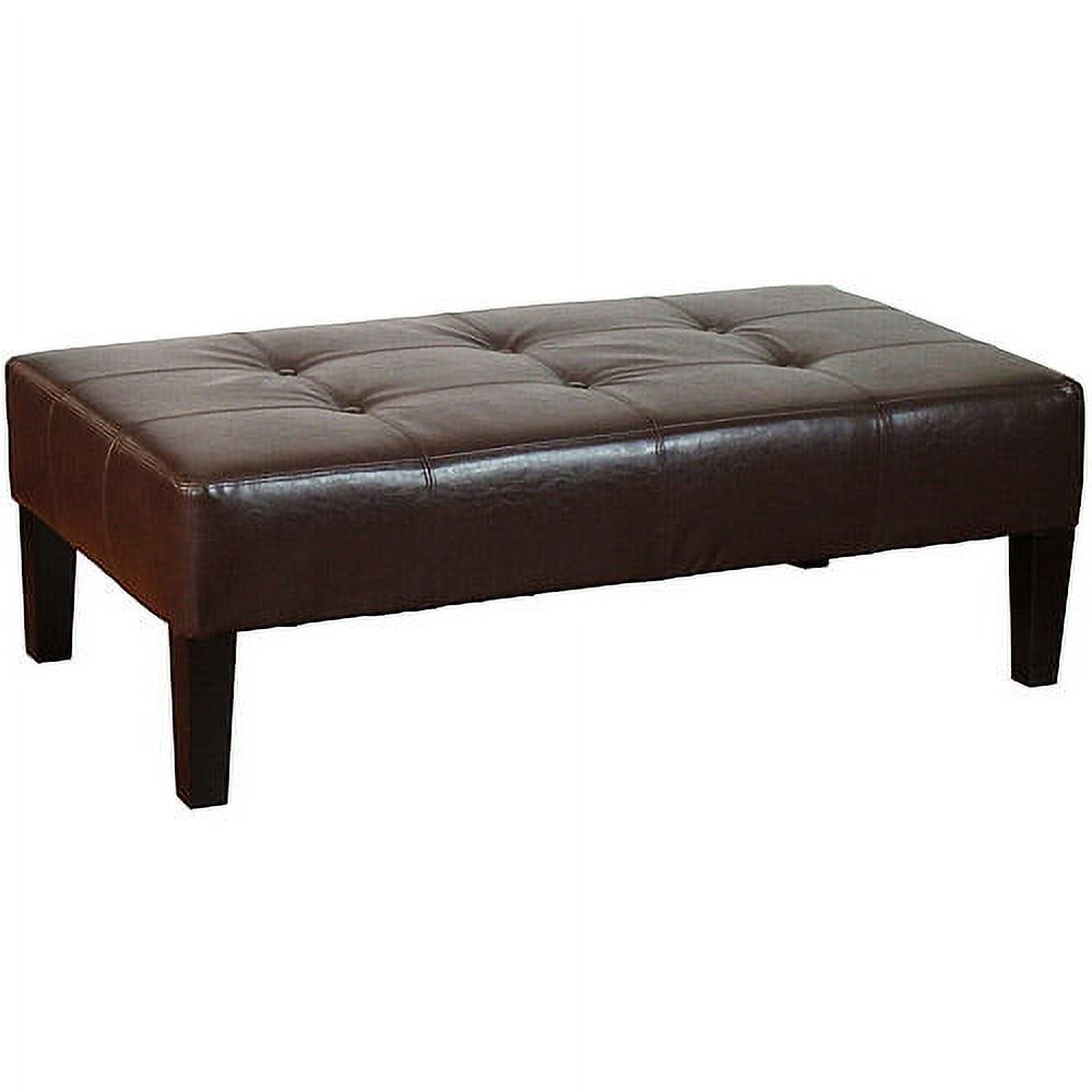 Kinfine Tufted Rectangular Leather Bench - image 1 of 1