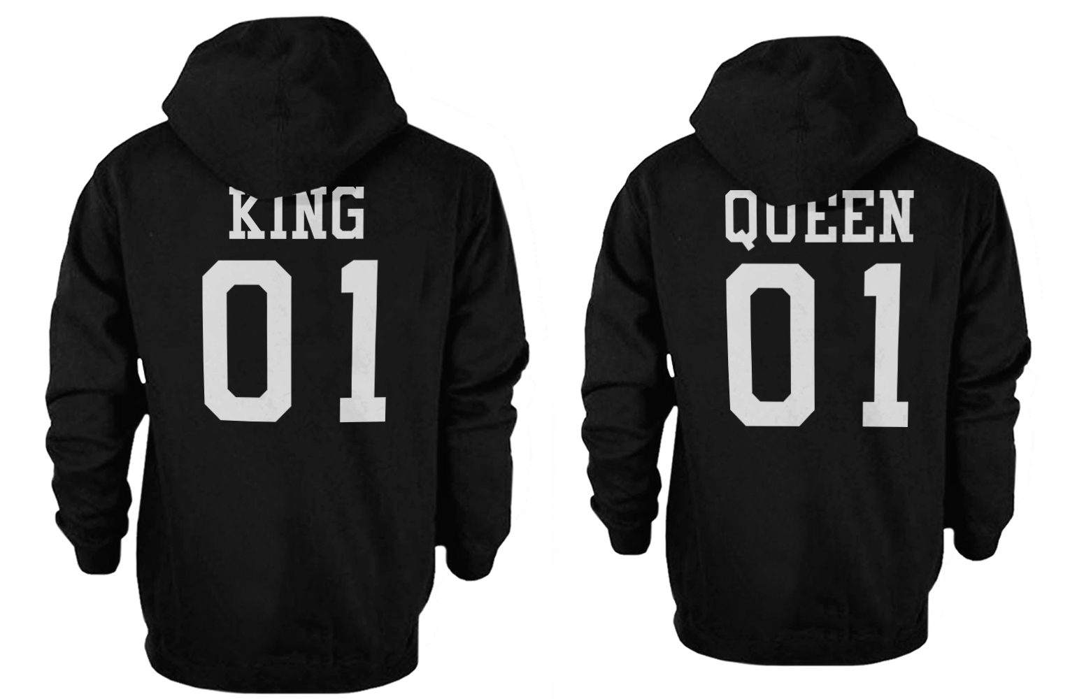 King and queen hoodies walmart discount