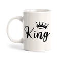 thumbnail image 1 of King 11oz Ceramic Coffee Mug | Coffee Mugs Ideas for Couples, 1 of 6