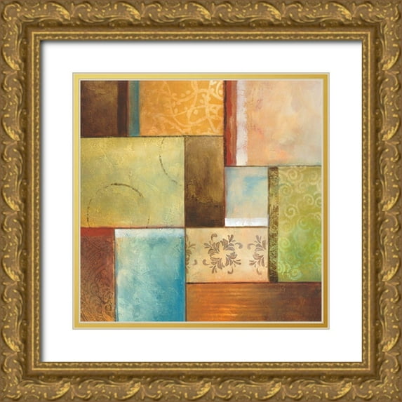 King 12x12 Gold Ornate Wood Framed with Double Matting Museum Art Print Titled - Sedona II