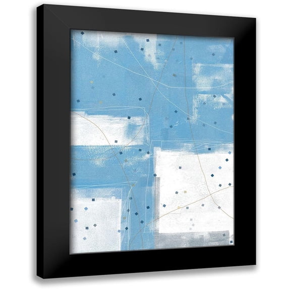 King 14x18 Black Modern Framed Museum Art Print Titled - Confetti I