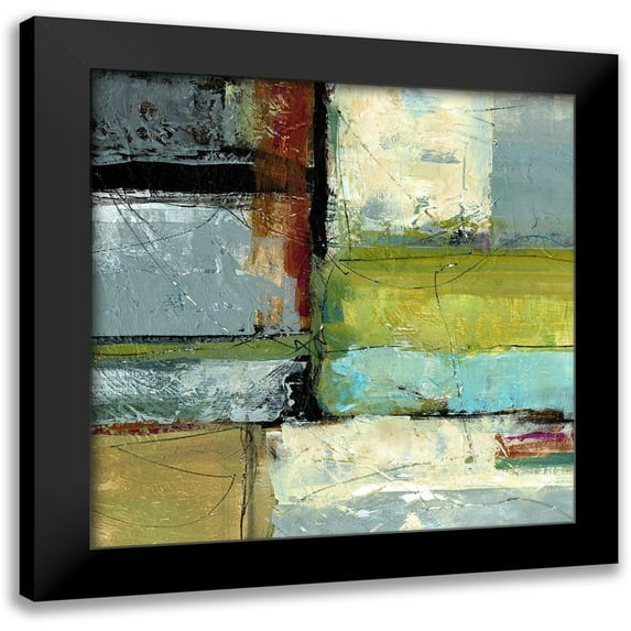 King 15x15 Black Modern Framed Museum Art Print Titled - Varieties III