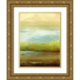 thumbnail image 1 of King 15x18 Gold Ornate Wood Framed with Double Matting Museum Art Print Titled - Distant Pond II, 1 of 4