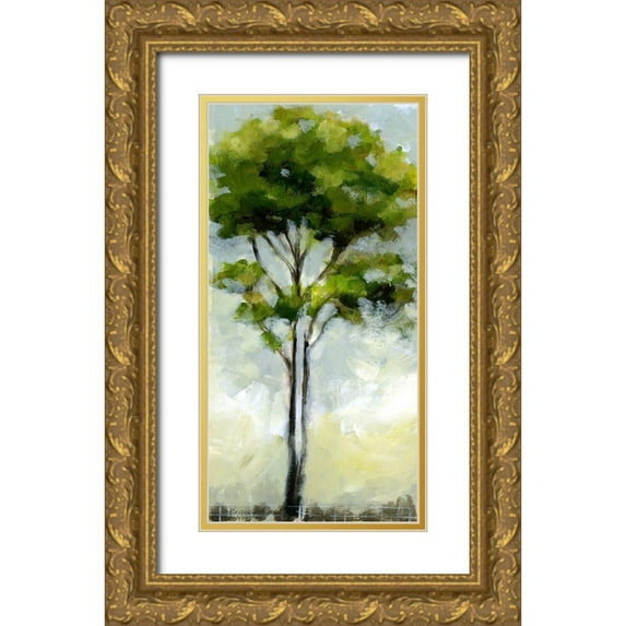 King 18x32 Gold Ornate Wood Framed with Double Matting Museum Art Print Titled - Tree I
