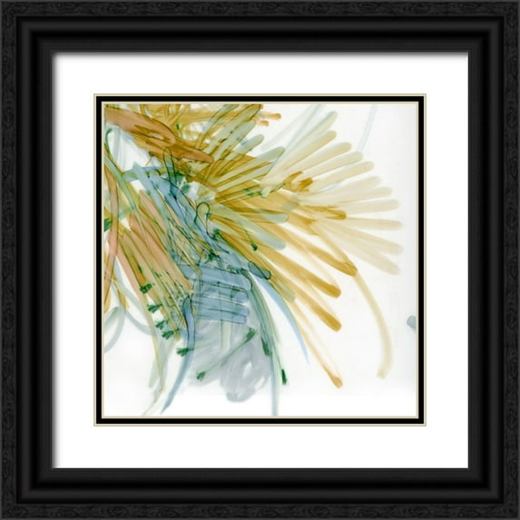 King 20x20 Black Ornate Wood Framed with Double Matting Museum Art Print Titled - Palm Gesture IV