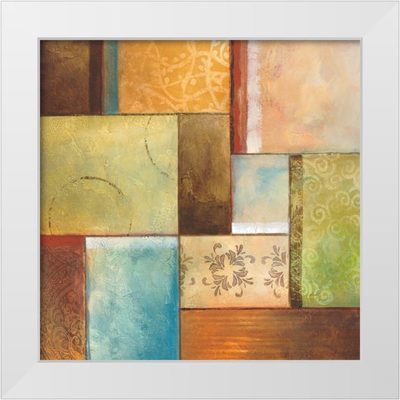 King 20x20 White Modern Wood Framed Museum Art Print Titled - Sedona II