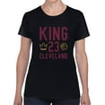thumbnail image 1 of King 23 Cleveland Women Black T-Shirt, Female x-Large, 1 of 4
