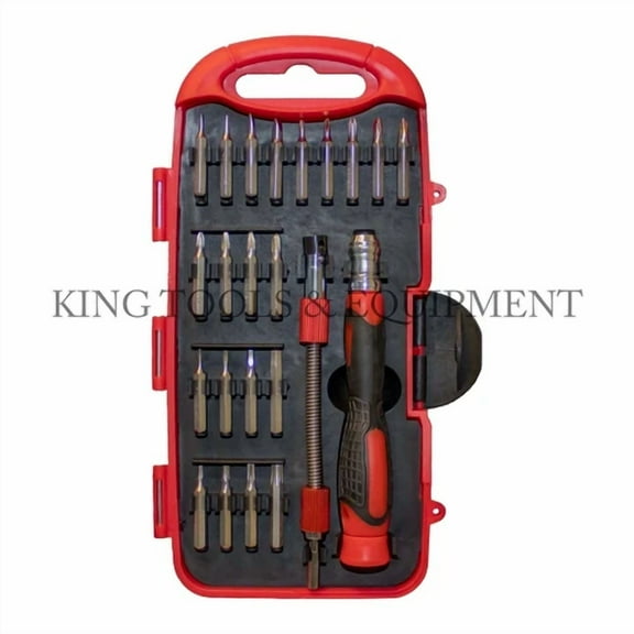 King 23 Pc Precision Screwdriver & Bits Set, Flexible Bar, Phone Computer Repair