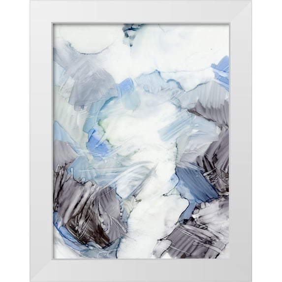 King 25x32 White Modern Wood Framed Museum Art Print Titled - Freeze Frame I