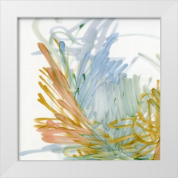 King 26x26 White Modern Wood Framed Museum Art Print Titled - Palm Gesture III