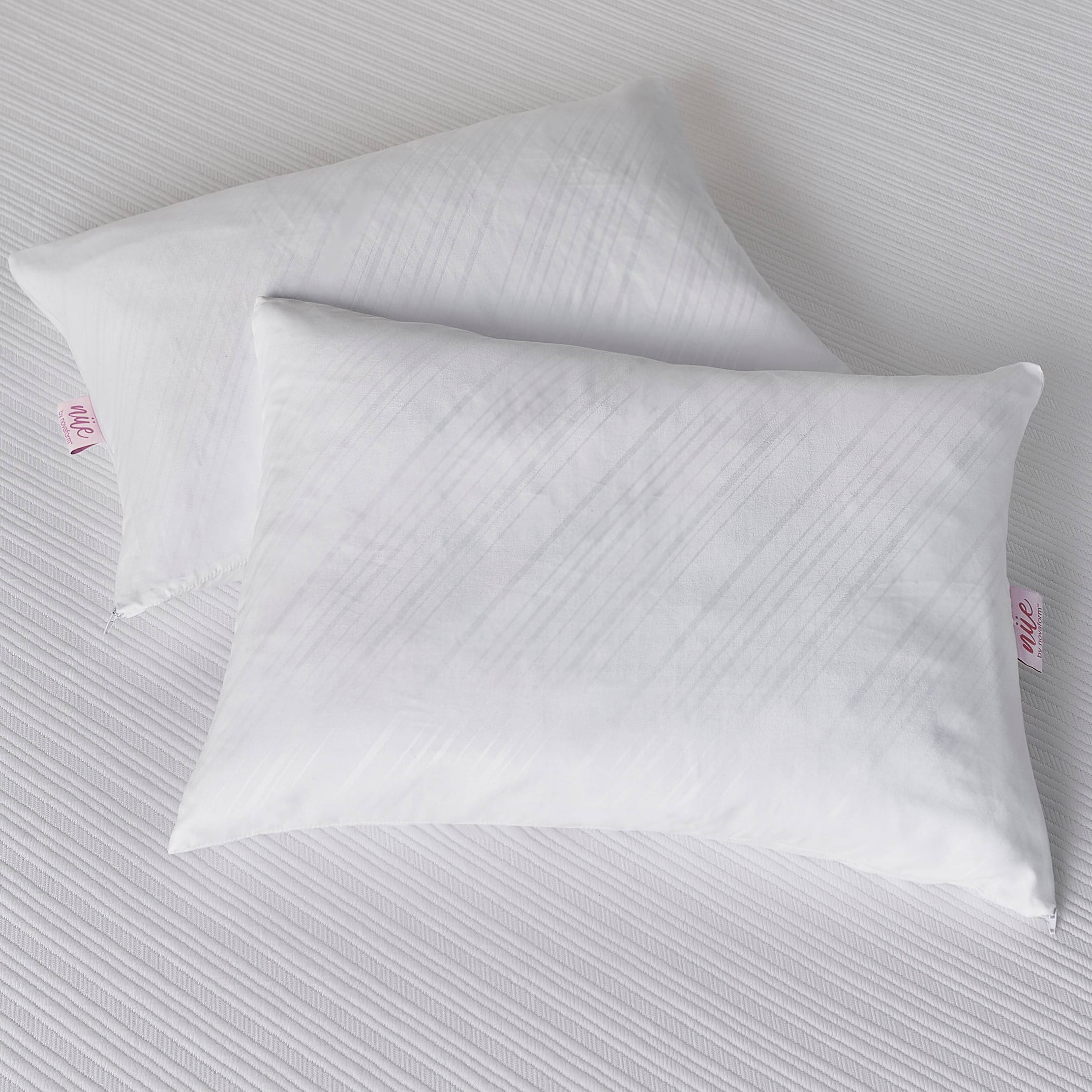 King White Gel Memory Foam Cooling Pillow Set