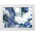 thumbnail image 1 of King 32x24 White Modern Wood Framed Museum Art Print Titled - Travelers Blue, 1 of 4