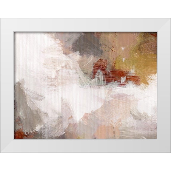 King 32x25 White Modern Wood Framed Museum Art Print Titled - Urban Fall