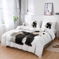 thumbnail image 1 of King 4 Piece Bedding Set Cute Panda on Toilets Soft Breathable Duvet Cover and Pillowcase, Funny Animal Abstract Style Duvet Cover Set Bed Sheets for Bedroom Dormitory Guest Room, 1 of 9