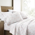 thumbnail image 1 of 100% Cotton Flannel Bed Sheets Set for King Size Bedding in Flower Bunch Pink by Comfort Canopy, 1 of 15