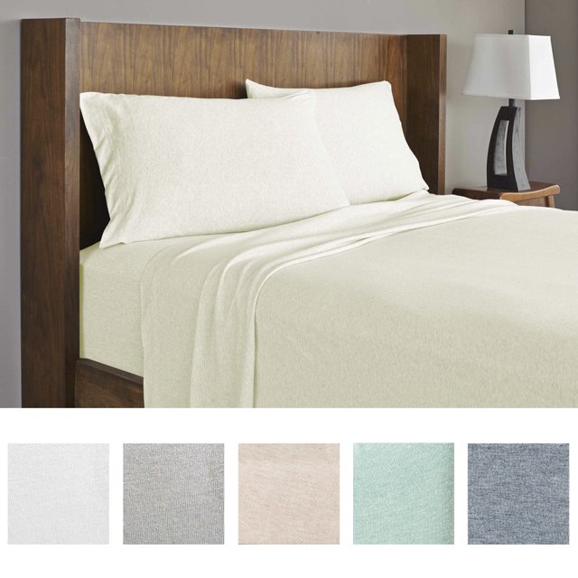Royale Linens King 4Piece Ultra Soft Jersey Knit Sheet Set, Luxury