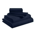thumbnail image 1 of PRATYUX King 6-PC Sheet Set 700-TC 100% Egyptian Cotton, 18" Deep Pockets - Navy Blue, 1 of 7