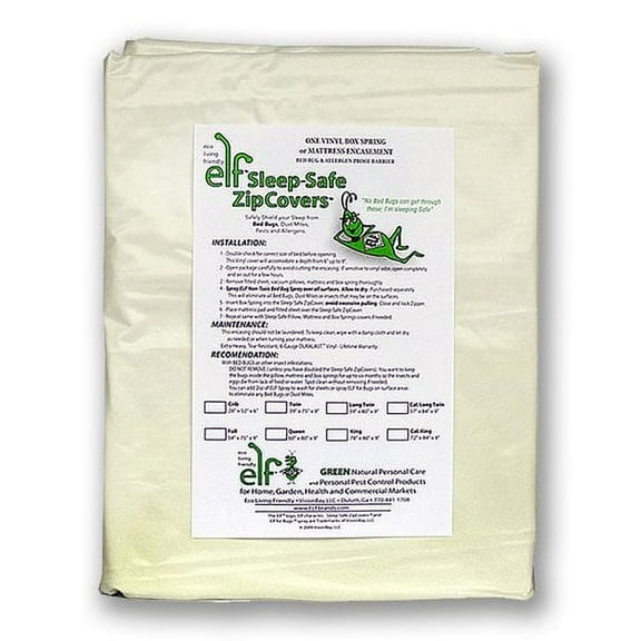 King 9" / Sleep Safe ZipCover 6-Gauge Vinyl Mattress Encasement or Allergy Box Spring Protector