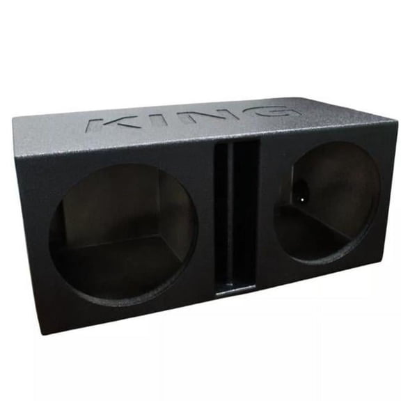 King AK-12DVL 12 in. 1.3 cu. ft. Subwoofer Boxes Sprayed Dual Two Chambers
