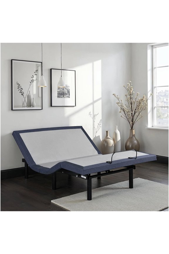 King Adjustable Bed Base with Zero Gravity Massage, USB Charging Ports, LED Night Lights, No Box Spring Needed