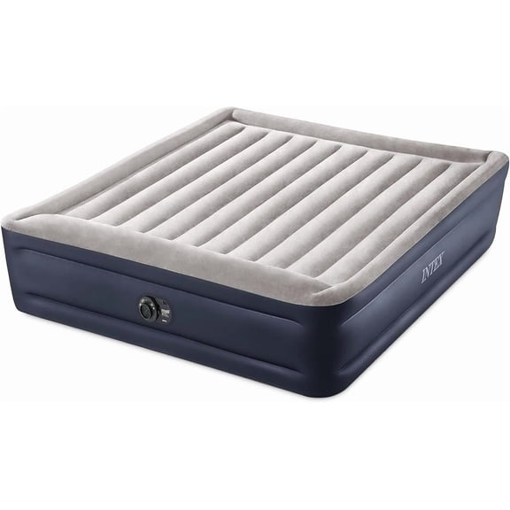 King Air Mattress, Dura-Beam Plus 16.5" Inflatable Bed with Built-in Pump